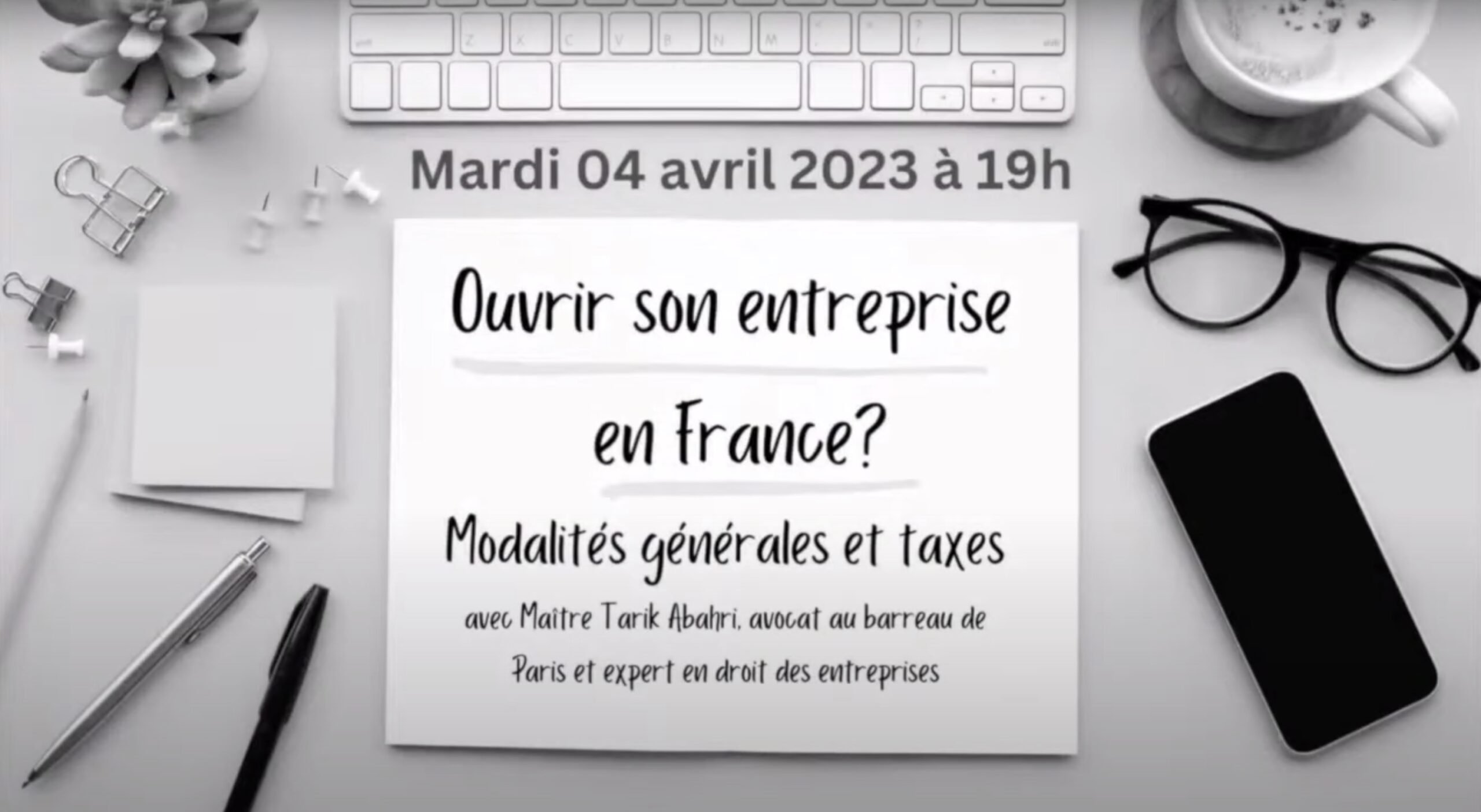 Webinaire-Créer une entreprise en France 2023