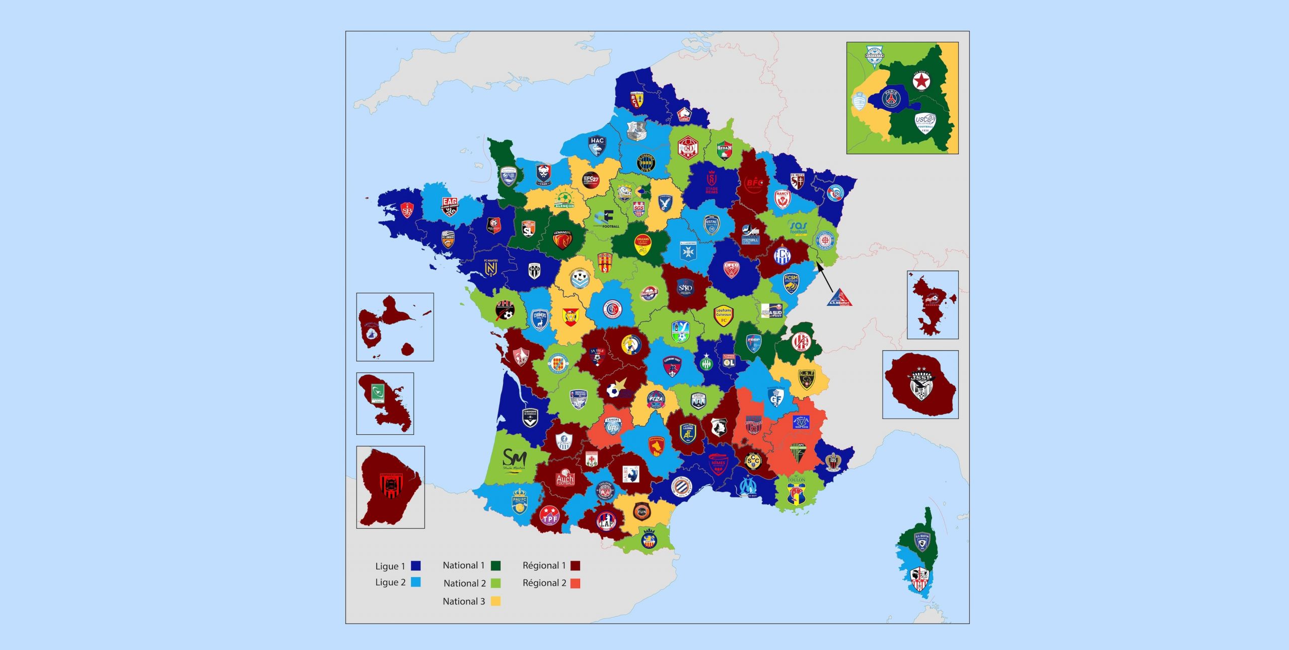 clubs de foot France2